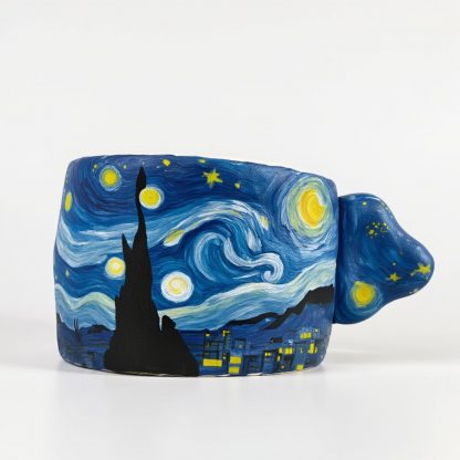 Starry Night Sip: Hand-Painted Ceramic Mug