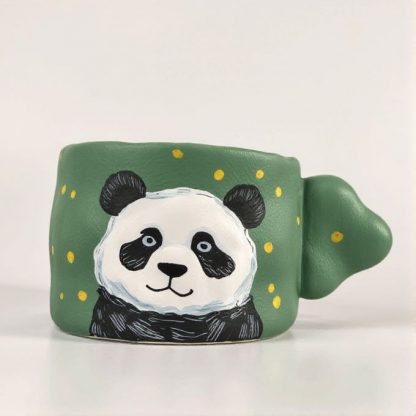 Panda-monium in Your Mug: Hand-Painted Ceramic Panda Mug