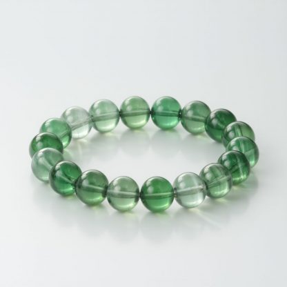 Harmonizing Green: Custom Crystal Bracelet for Inner Peace