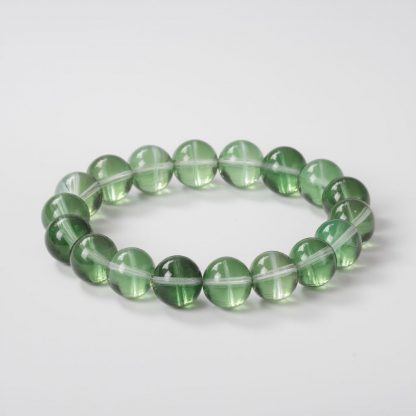 Serene Green: Custom Crystal Bracelet for Inner Harmony