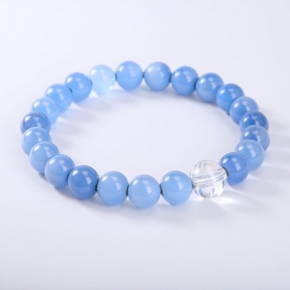 Serene Waters: Custom Crystal Bracelet for Inner Peace & Energy