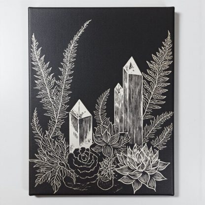 Crystal Bloom: Silver Inlay Ceramic Art