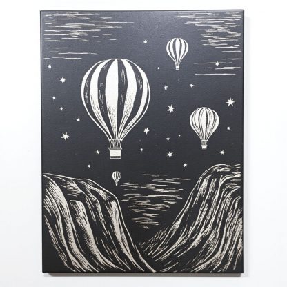 Silver Sky High: Handcrafted Ceramic Panel