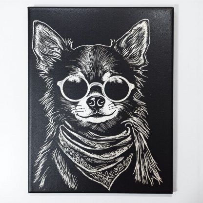 Doge Vibes: Silver Inlay Ceramic Art