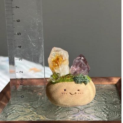 Handmade Amethyst Citrine Crystal Buddy Energy Charging Meditation Gift for Anxiety Relief Reiki Healers Decor Mothers Day - Image 7